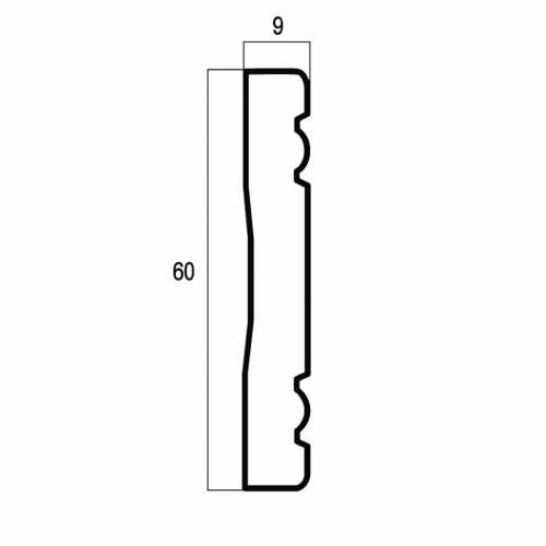 Фото Бордюр Cosca Ионики 60 мм, Золото