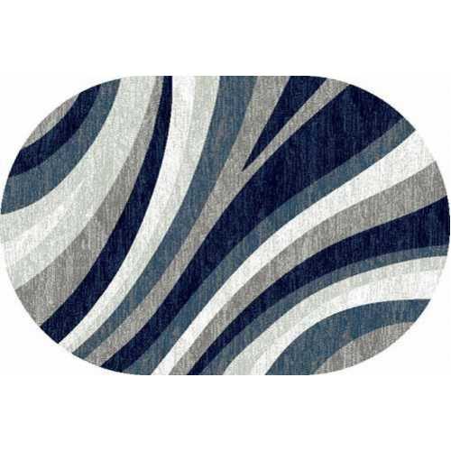 Фото Ковер Merinos Silver d234  GRAY-BLUE 0,80*1,50 овал