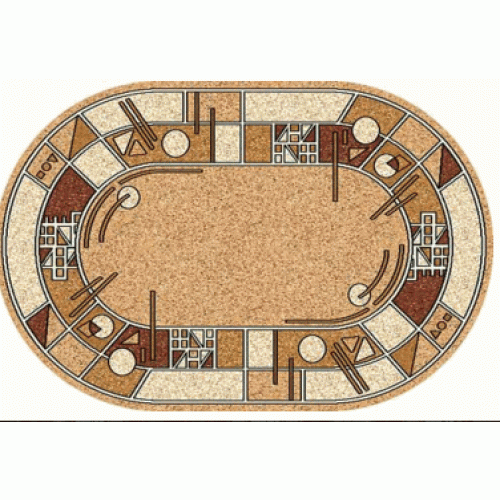 Фото Ковер Merinos Laguna ALBINA 3 BEIGE 1,50*3,00 овал 