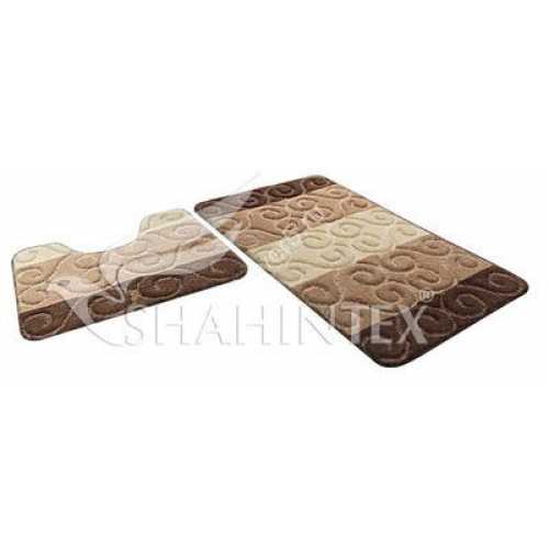 Фото Набор ковриков Shahitex РР Mix 4К Кофе с молоком 55 (50*80+50*50 см)