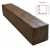 Балка декоративная из полиуретана Arno Decor Рустик 120х120мм Дуб темный, длина 3м
