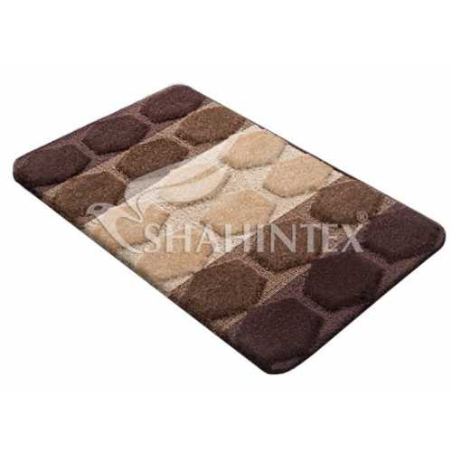 Фото Коврик Shahitex РР Mix 4К Шоколадный 37 (50*80 см)