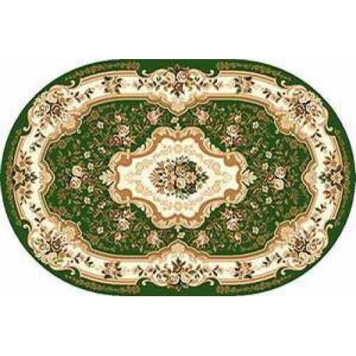 Фото Ковер Merinos Laguna d017 GREEN ОВАЛ 2,00*3,00