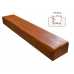 Маленькое фото Балка декоративная из полиуретана Arno Decor Модерн 100х60мм Орех, длина 3м
