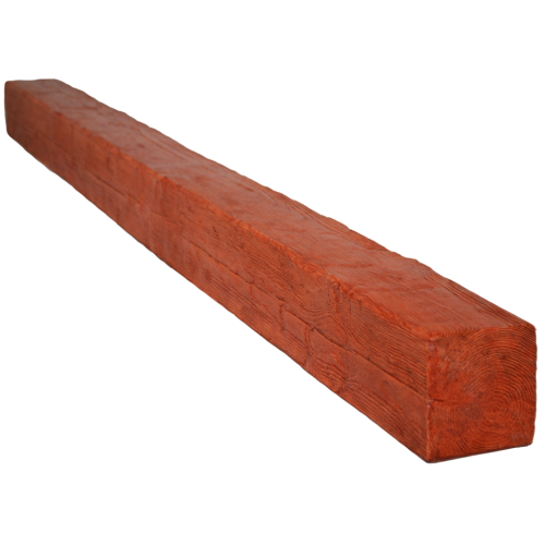 Фото Балка декоративная из полиуретана Arno Decor Рустик 120х120мм Рябина, длина 1м