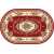 Ковер Merinos Laguna 5444 red овал 2,50*3,50