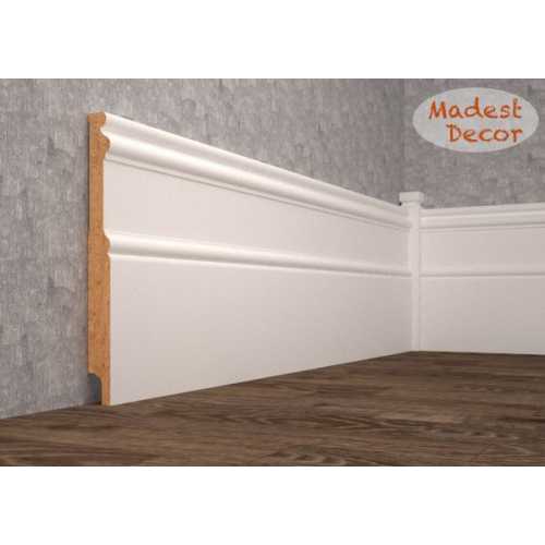 Фото Плинтус напольный под покраску 17-185-22 Madest Decor MDF (185х22х2400 мм)