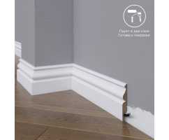 Плинтус напольный под покраску 11-072-16 Madest Decor MDF (72х16х2400 мм)