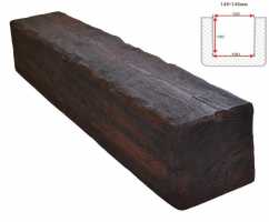 Балка декоративная из полиуретана Arno Decor Рустик 145х145мм Магма, длина 3м