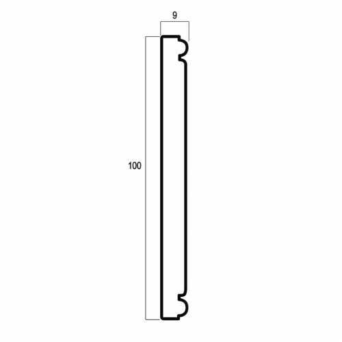 Фото Панель Антик 100 мм, античная платина