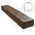 Балка декоративная из полиуретана Arno Decor Рустик 195х130мм Дуб темный, длина 2м