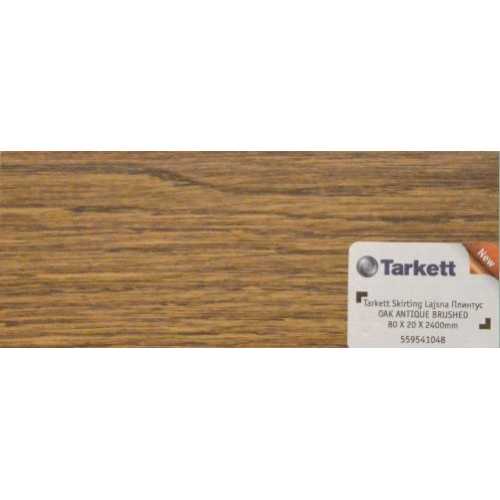 Фото Плинтус напольный шпонированный Tarkett Дуб Антик браш 80х20