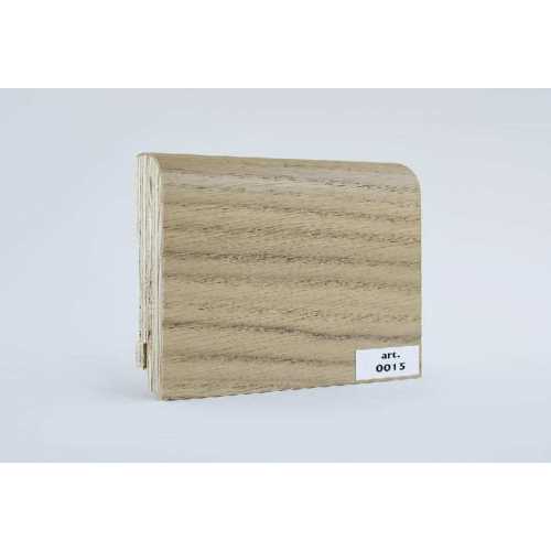 Фото Плинтус напольный шпонированный Finitura Дуб арт. 015, 120*30 мм (фигурный)