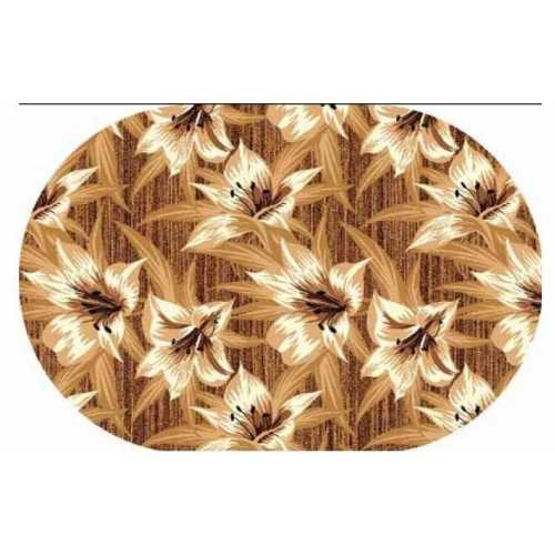 Фото  Ковер Merinos Laguna d490 BROWN 1,00*2,00 овал