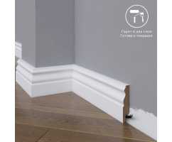 Плинтус напольный под покраску 22-072-16 Madest Decor MDF (72х16х2400 мм)