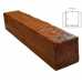 Маленькое фото Балка декоративная из полиуретана Arno Decor Рустик 195х195мм Орех, длина 1м