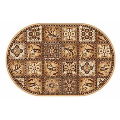 Фото Ковер Merinos Laguna d494 BEIGE 1,00*2,00 овал