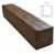 Балка декоративная из полиуретана Arno Decor Рустик 195х195мм Дуб темный, длина 1м