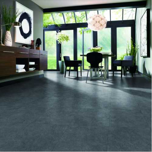 Фото Виниловая плитка LVT Vertigo trend 5520 Concrete Dark grey