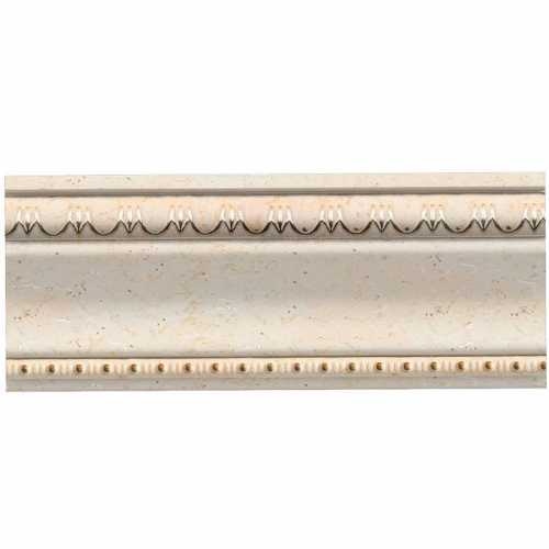 Фото Плинтус потолочный Cosca Травертин 60 мм, Сапфир