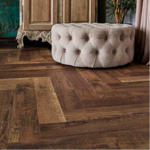 Фото Плитка ПВХ Vinilam Herringbone Версальский Паркет IS11177, 43 класс (720х120х6.5 мм)