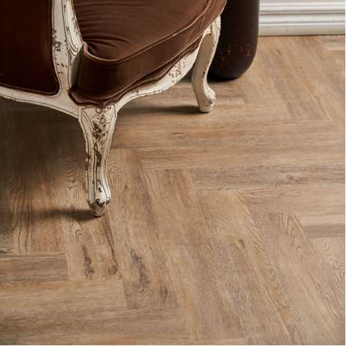 Фото Плитка ПВХ Vinilam Herringbone Северный Паркет IS11133, 43 класс (720х120х6.5 мм)