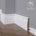 Маленькое фото Плинтус напольный под покраску 22-100-16 Madest Decor MDF (100х16х2400 мм)