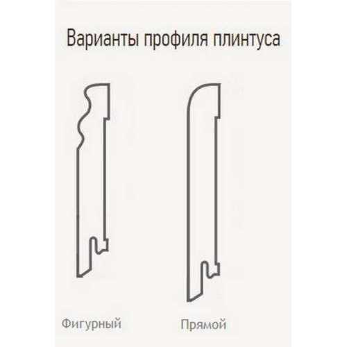 Фото Плинтус напольный шпонированный Finitura Дуб арт.021, 120*30 мм (фигурный)