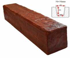 Балка декоративная из полиуретана Arno Decor Рустик 70х70мм Рябина, длина 2м