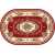 Ковер Merinos Laguna 5444 RED 1,50*1,90 овал