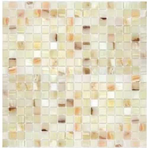 Фото Мозаика из натурального камня Caramelle Onice Jade Bianco POL 15х15 (298х298х7 мм)