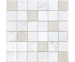 Мозаика из натурального камня Caramelle Art Stone Dolomiti bianco 48х48 (300х300х8 мм) Мозаика из натурального камня Caramelle Art Stone Dolomiti bianco 48х48 (300х300х8 мм)