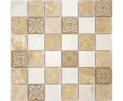 Мозаика из натурального камня Caramelle Art Stone Pietra Mix-1 48х48 (300х300х8 мм) Мозаика из натурального камня Caramelle Art Stone Pietra Mix-1 48х48 (300х300х8 мм)