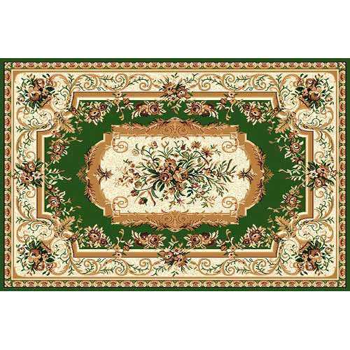 Фото Ковер Merinos Laguna 5439 GREEN ОВАЛ 0,60*1,10