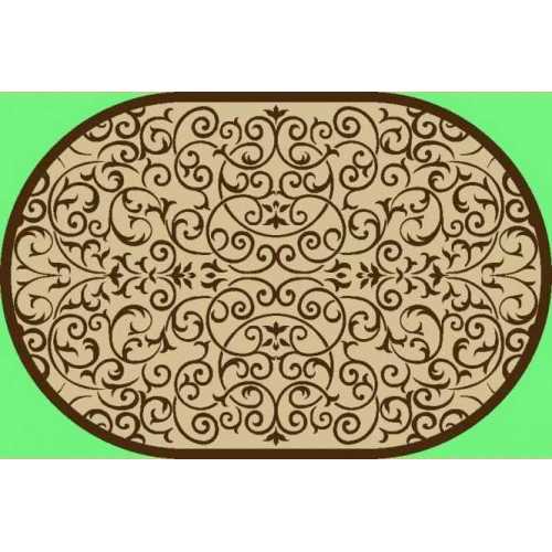 Фото Ковер Циновка sz2829a2о-11 0,8*1,5м овал