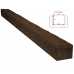 Маленькое фото Балка декоративная из полиуретана Arno Decor Рустик 145х120мм Дуб темный, длина 1м