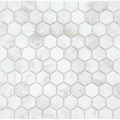 Фото Мозаика из натурального камня Caramelle Pietrine Hexagonal Dolomiti Bianco hex 30х18 (295х305х6 мм)