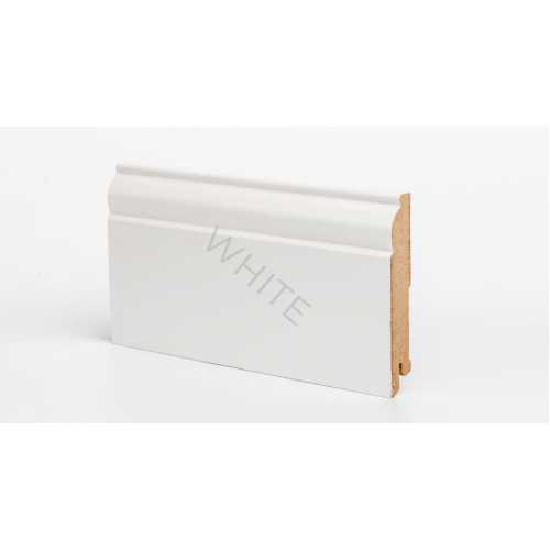 Фото Плинтус напольный МДФ Deartio W 04-100 Белый (100х16х2050 мм)