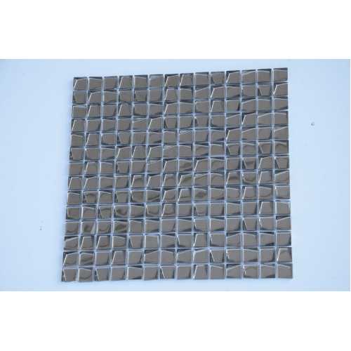 Фото Мозаика стеклянная Caramelle Alchimia Titanio trapezio 20х20 (300х300х6 мм)
