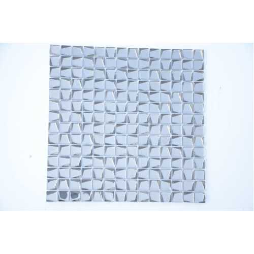 Фото Мозаика стеклянная Caramelle Alchimia Titanio trapezio 20х20 (300х300х6 мм)