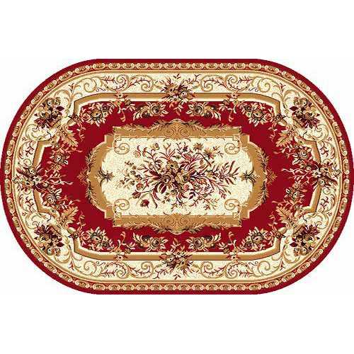 Фото Ковер Merinos Laguna 5439 red овал 1,50*3,00