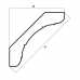 Маленькое фото Карниз Cosca Антик 70 мм, Красное дерево с золотом