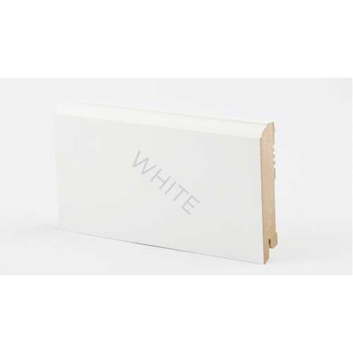 Фото Плинтус напольный МДФ Deartio W 28-100 Белый (100х16х2050 мм)