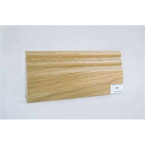 Фото Плинтус напольный шпонированный Finitura Дуб под лаком, 120*15 мм (фигурный)