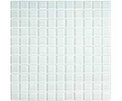 Мозаика стеклянная Bonaparte White glass 25х25 (300х300х4 мм) Мозаика стеклянная Bonaparte White glass 25х25 (300х300х4 мм)