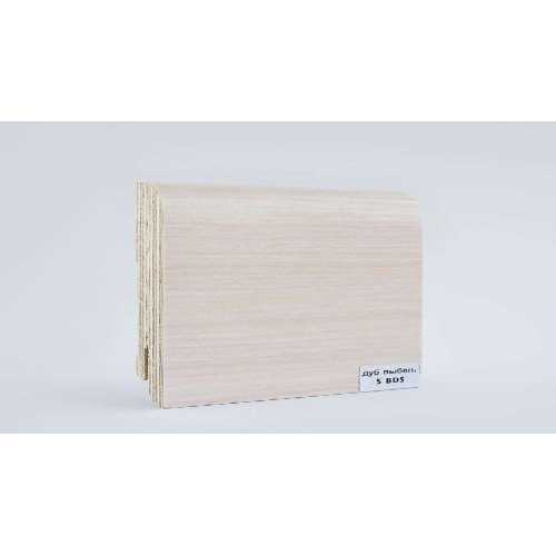 Фото Плинтус напольный шпонированный Finitura Дуб выбеленный 5BDS, 120*15 мм (фигурный)