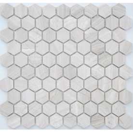 Мозаика из натурального камня Caramelle Pietrine Hexagonal Travertino silver hex 30х18 (295х305х6 мм) Мозаика из натурального камня Caramelle Pietrine Hexagonal Travertino silver hex 30х18 (295х305х6 мм)