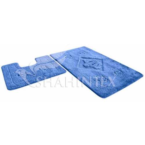 Фото Набор ковриков Shahintex PP Lux Голубой 11 (60x100+60x50 см)