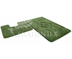 Набор ковриков Shahintex PP Lux Зеленый 52 (60x100+60x50 см) Набор ковриков Shahintex PP Lux Зеленый 52 (60x100+60x50 см)