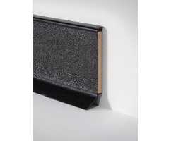 Плинтус напольный, гибкий Dollken (Долкен) S60 Flex 1001 Черный 60x15х2575 (1уп=20 шт)